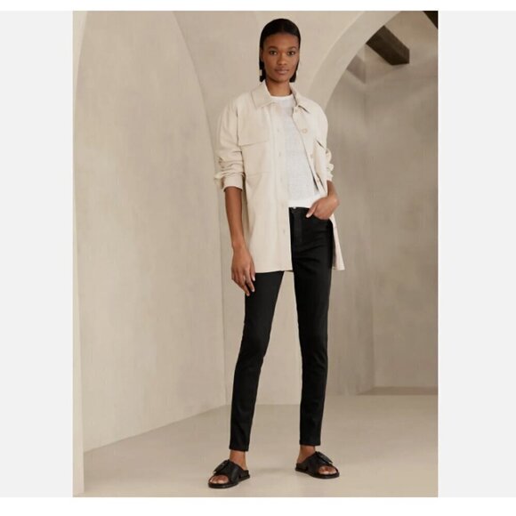Banana Republic Mid-Rise Zero Gravity No Fade Skinny Jeans Size 29/8 LONG RT$109 - Picture 1 of 13